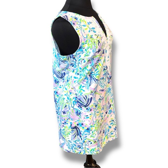 LILLY PULITZER Harper Shift Dress - XXL Resort White Shell Beach - Picture 3 of 13